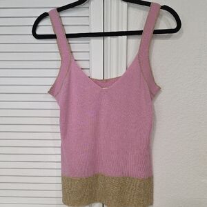 Valentino Roma Silk/Cashmere Blend Knit Tank